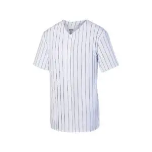 Augusta Sportswear Boys' Pinstripe Full Button Baseball Jersey