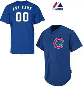 Chicago Cubs Full-Button CUSTOM or BLANK BACK Major League Baseball Cool-Base Replica MLB Jersey