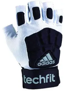 adidas TechFit Lineman Football Half Finger Gloves