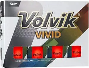 Volvik Vivid Matte Finished Colored Golf Balls