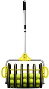 Crown Sporting Goods EZ Roller 2-in-1 Tennis Ball Collector and Ball Hopper