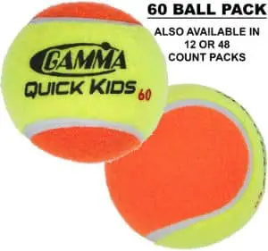 Gamma Quick Kids (Transition) Practice Tennis Balls: Orange 36 (12 Ball Pack)