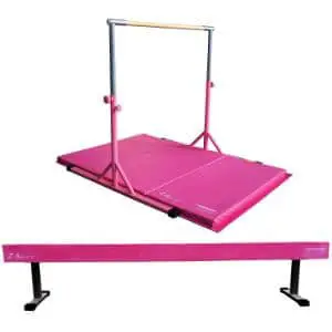 Z ATHLETIC Expandable Kip Bar and Mat for Gymnastics