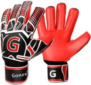 Gonex GK Goalie Gloves Soccer Goalkeeper Gloves with Fingersave Spines