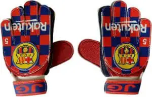 MarioSports Soccer Goalkeeper Gloves for Kids Barcelona